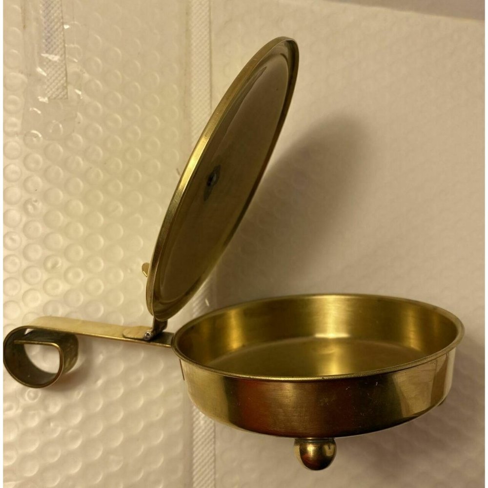 Vintage Peerage Brass Crumb Catcher Ash Tray Silent Butler - Made In England - Picture 2 of 6